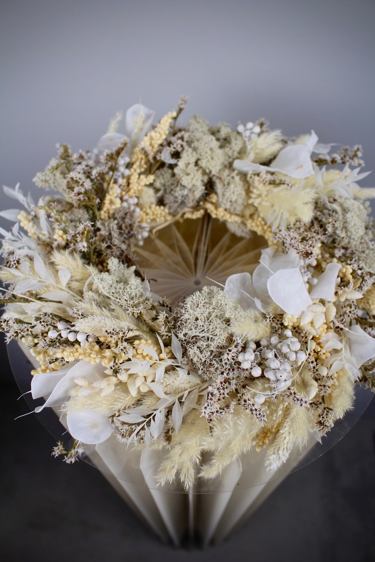 Adventskranz in Weiß und Creme (Klein)