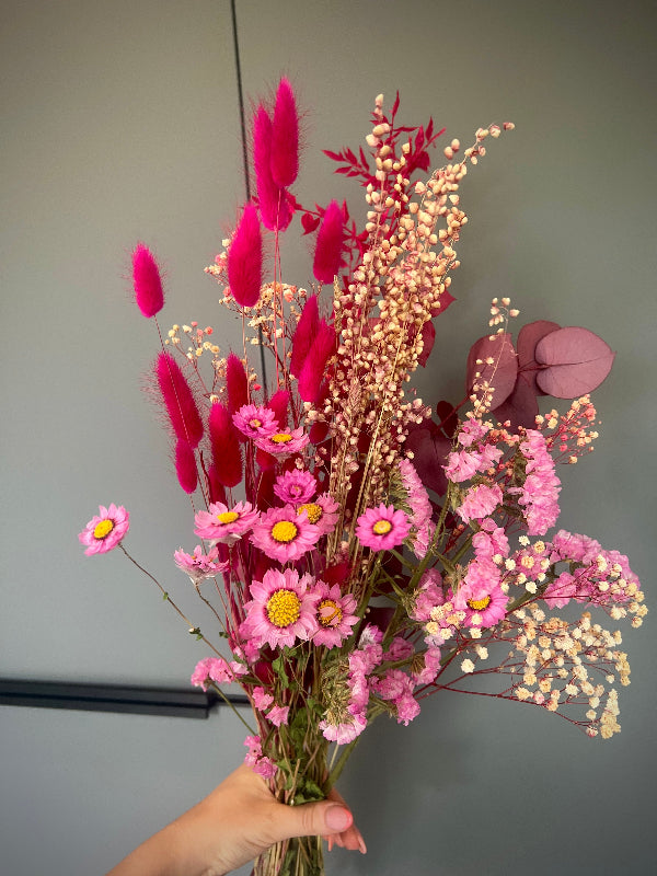 DIY Trockenblumen Set Blush and Bloom in Pink und Rosa