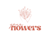 Logo Your Flowers Negativ