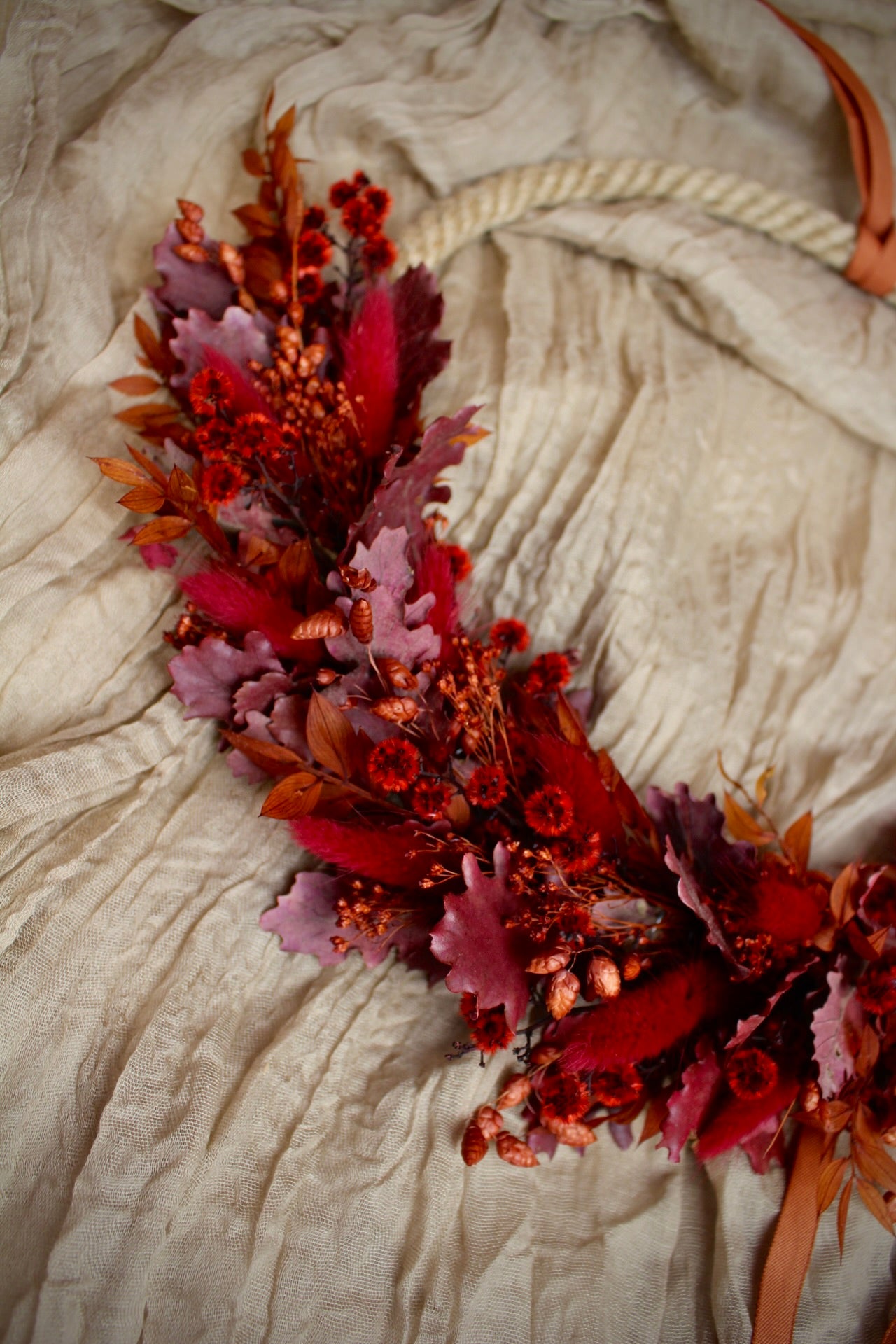 Trockenblumen Loop Aurelia in Herbstfarben
