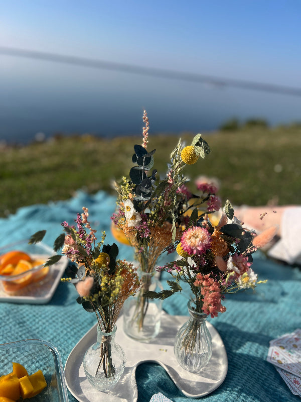 Vasenset Glas – 3-teiliges Set für Trockenblumen & Dekoration