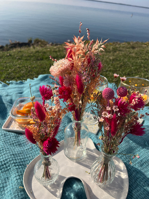 Vasenset Glas – 3-teiliges Set für Trockenblumen & Dekoration