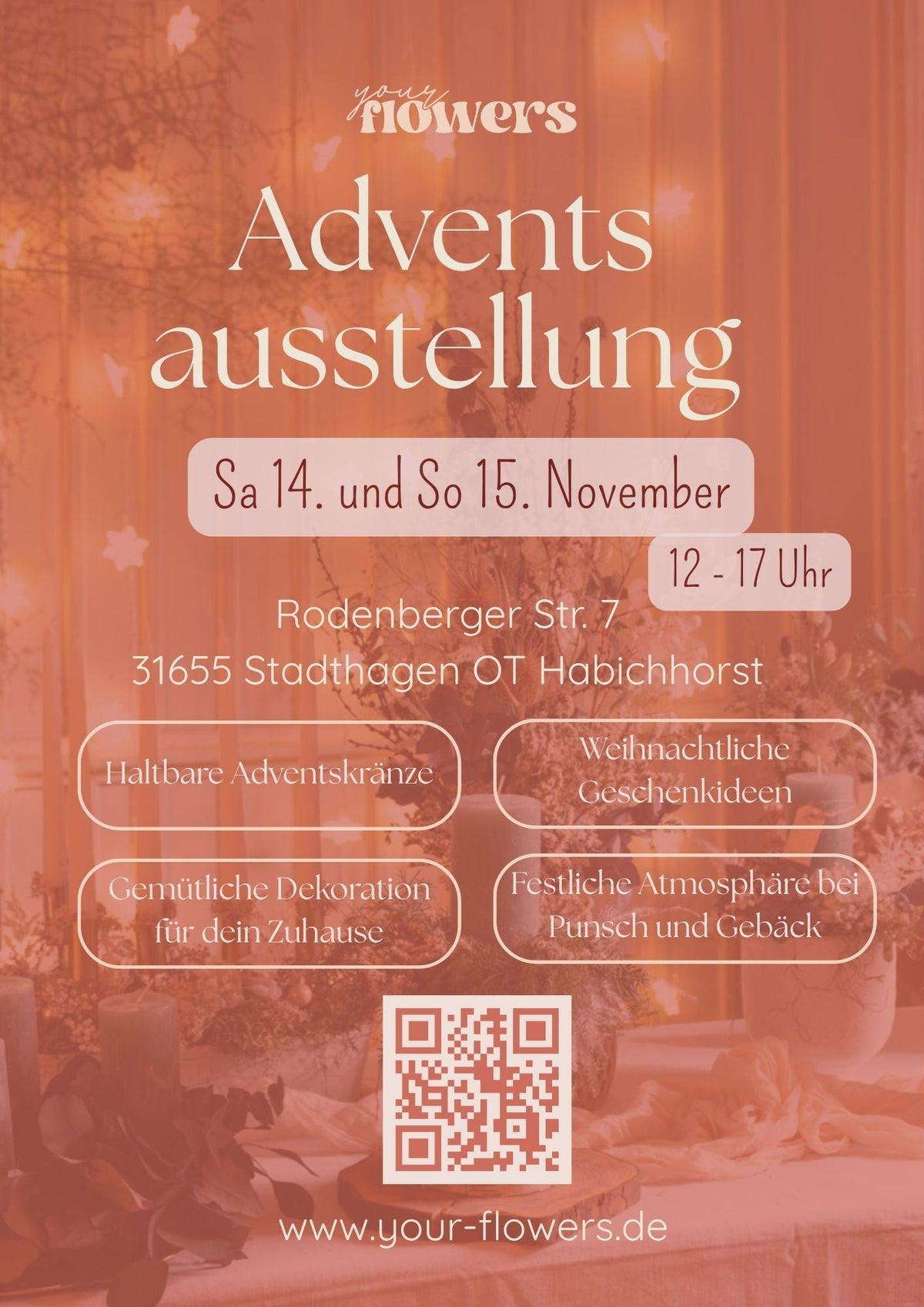 Adventsausstellung 2026 in Stadthagen: haltbare Adventskränze, Geschenkideen & Glühwein