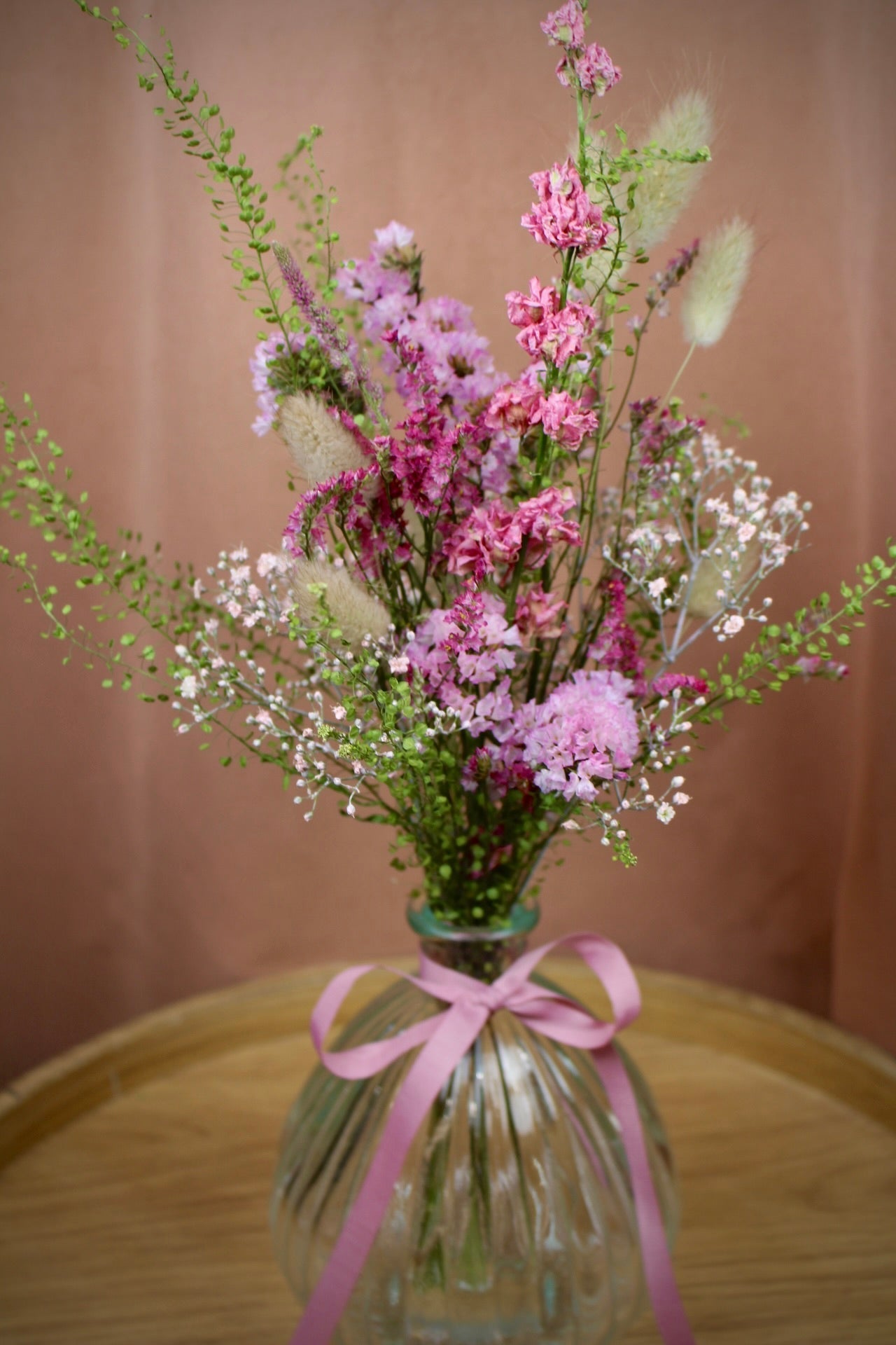 Unser Monatsspecial August - Vase und selbstgetrockneter Trockenblumenstrauß im Set