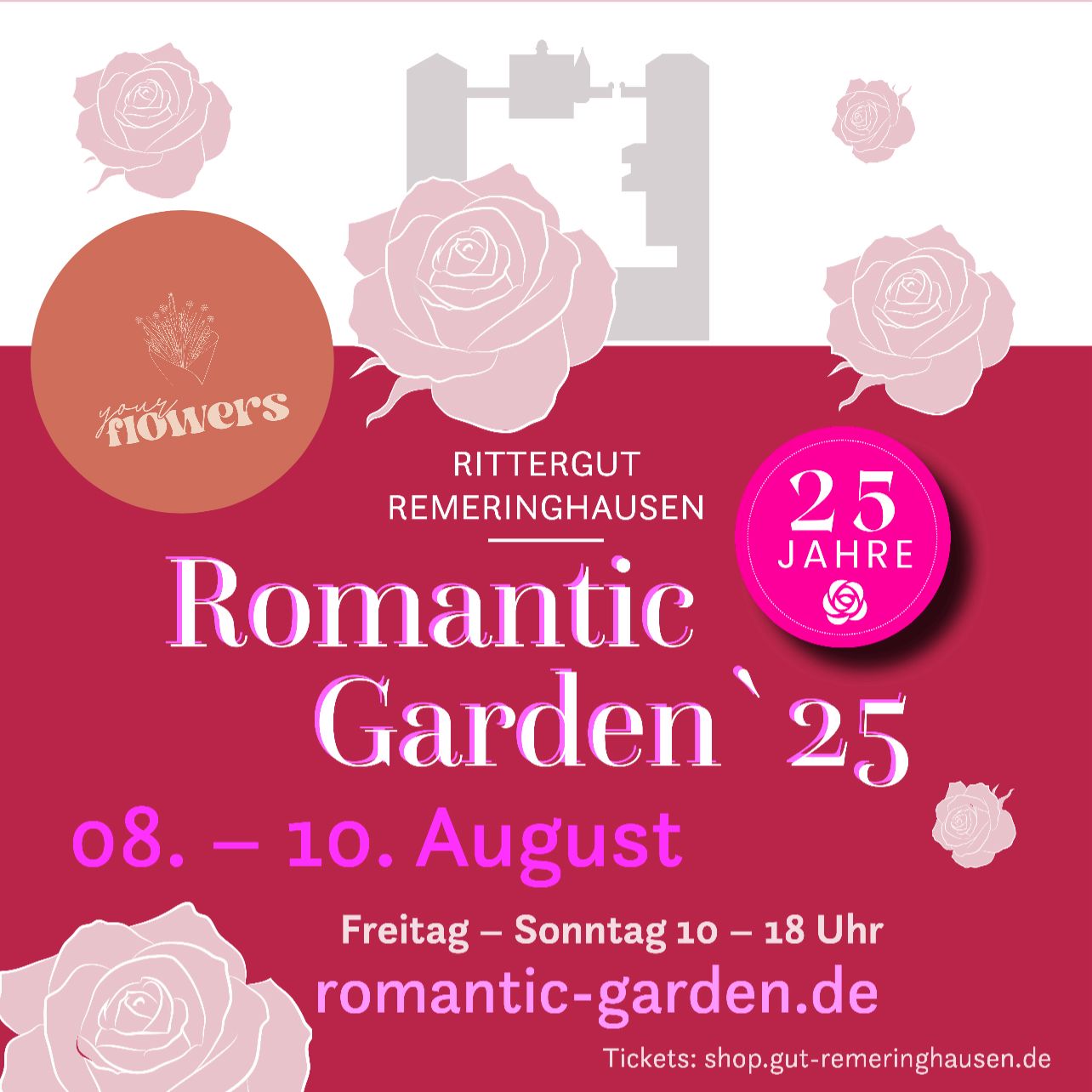 Ausstellung beim Romantic Garden Parkfestival auf dem Rittergut Remeringhausen