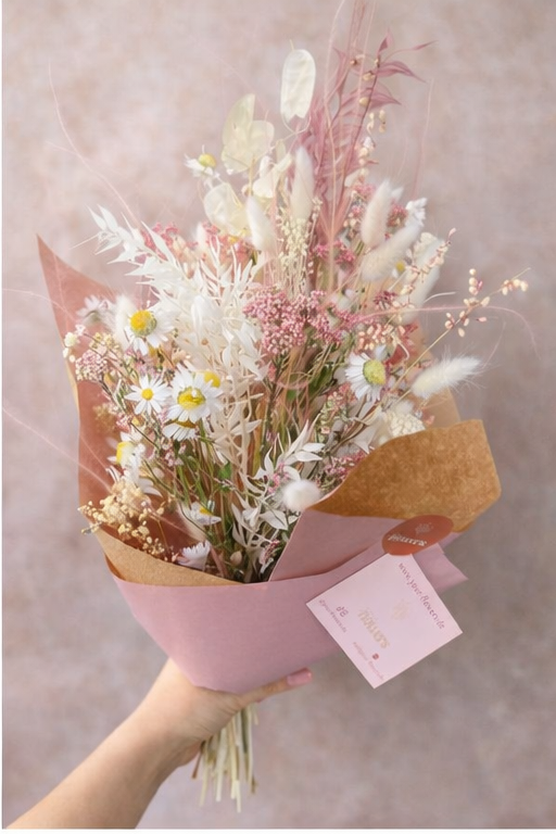 Beispielstrauss M in Weiss und Rosa