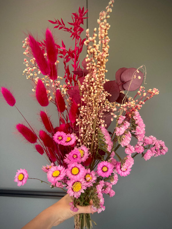 DIY Trockenblumen Set Blush and Bloom in Pink und Rosa