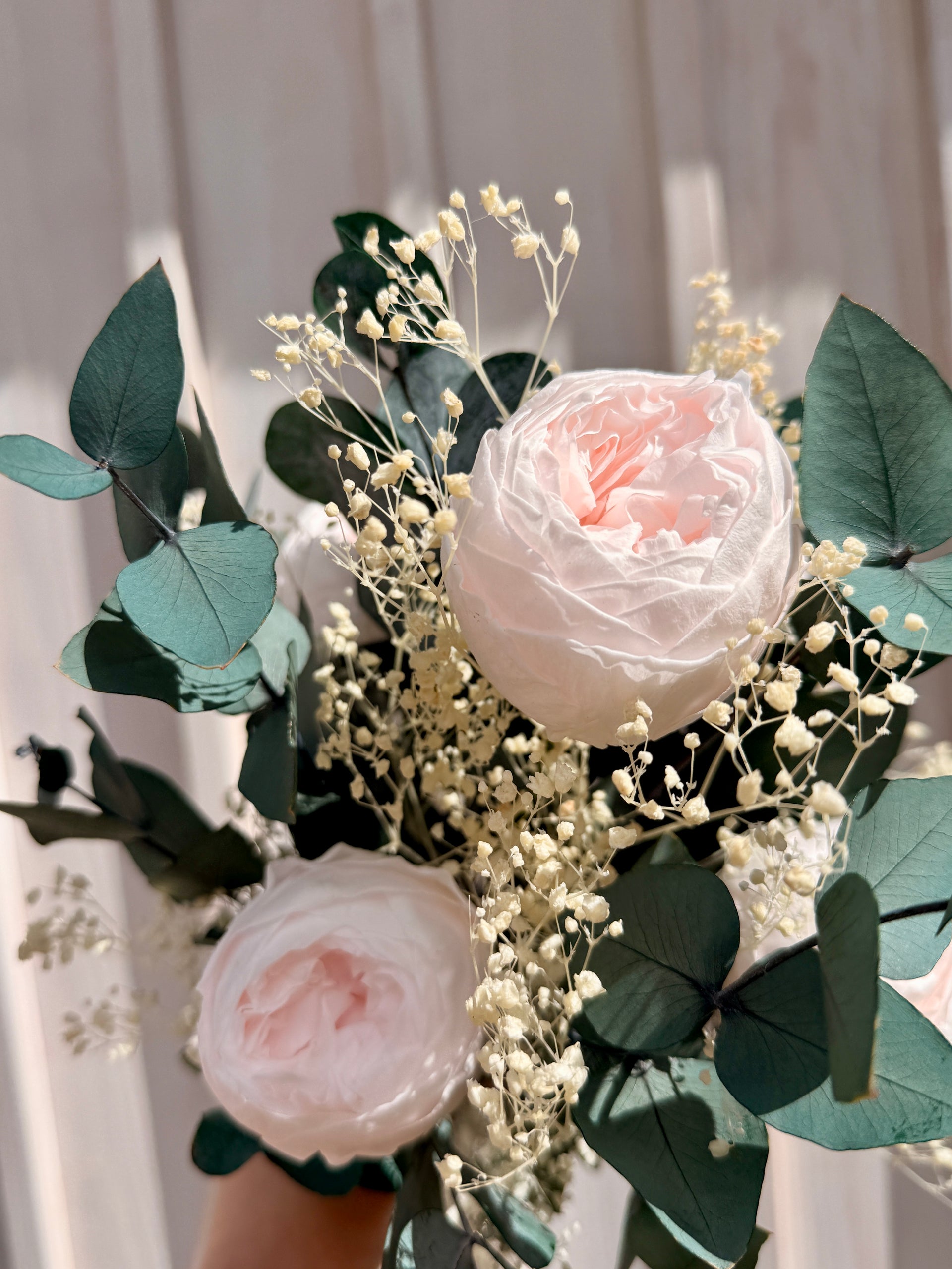 Peonia Blush – Strauß mit stabilisierter Pfingstrose