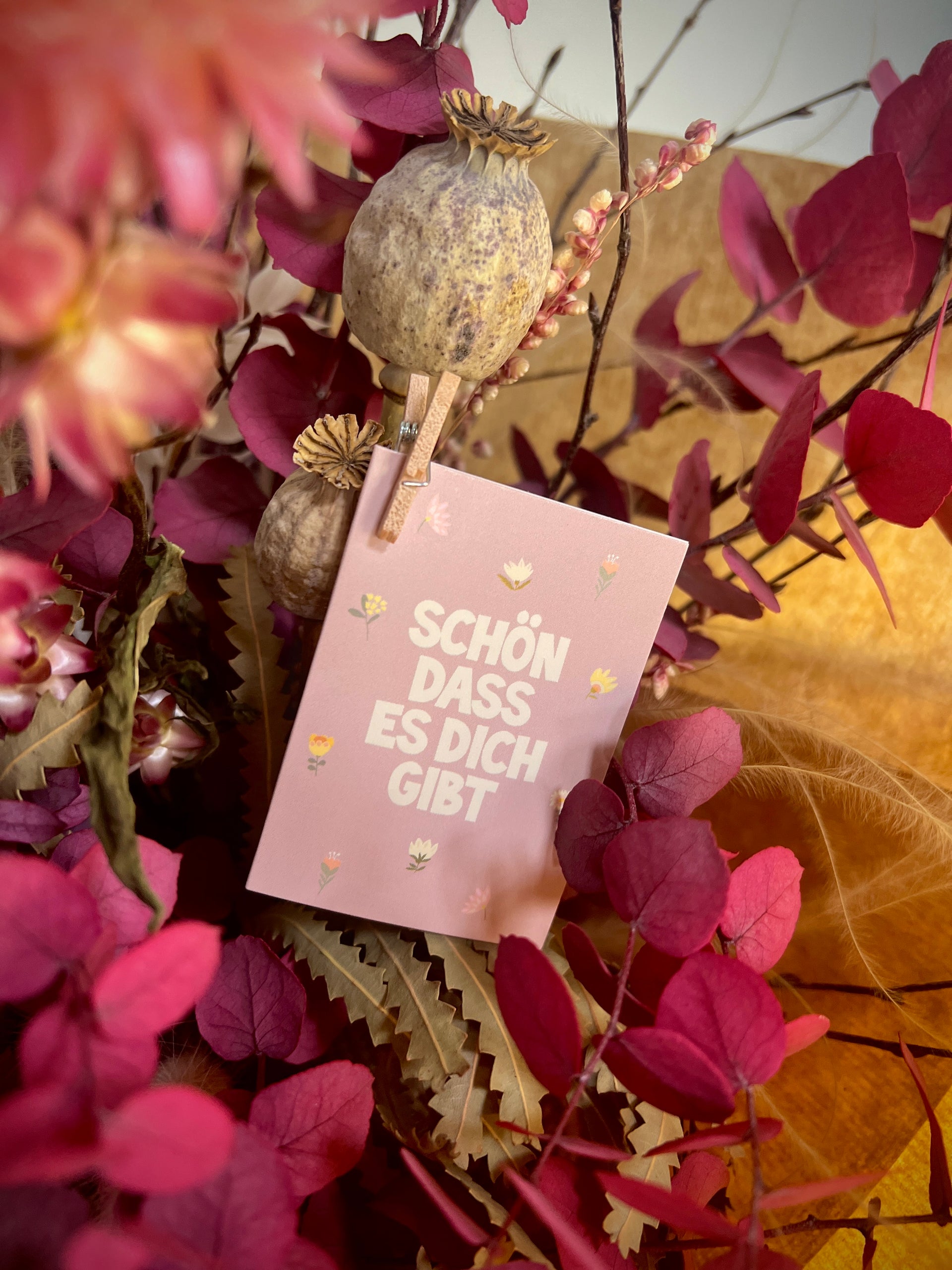 Kärtchen 'Schön dass es dich gibt‘