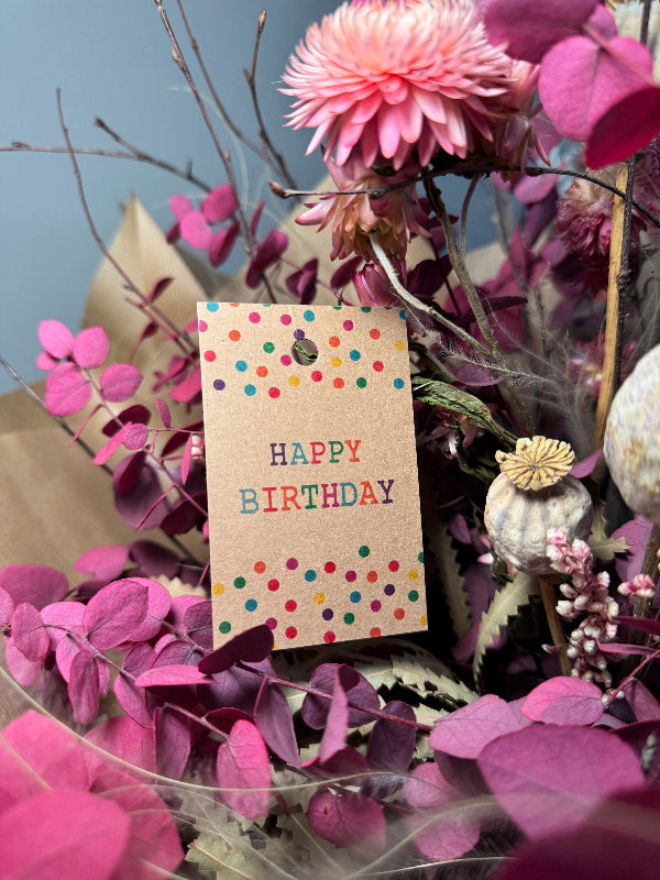 Kärtchen 'Happy Birthday'