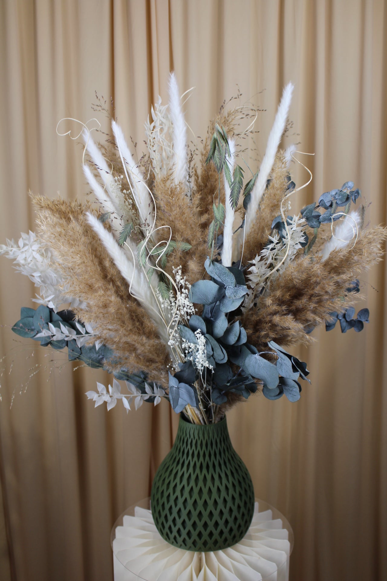 Silk and Sand Pampas Bouquet Trockenblumen mit Eukalyptus