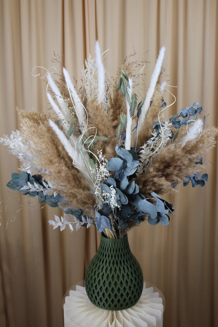 Silk and Sand Pampas Bouquet Trockenblumen mit Eukalyptus