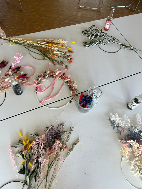 Trockenblumen Loop Workshop von Your Flowersin Heuerßen