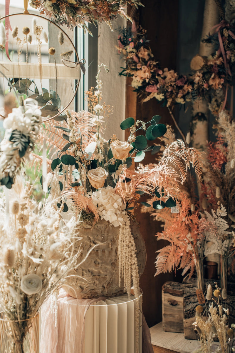 Trockenblumengesteck Rittergut Remeringhausen Romantic Garden Ausstellung