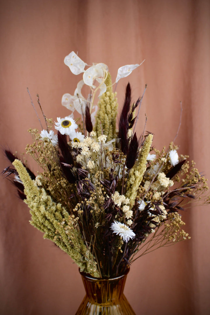 Trockenblumenstrauß 'Rubra' in natürlichen Braun- und Naturtönen