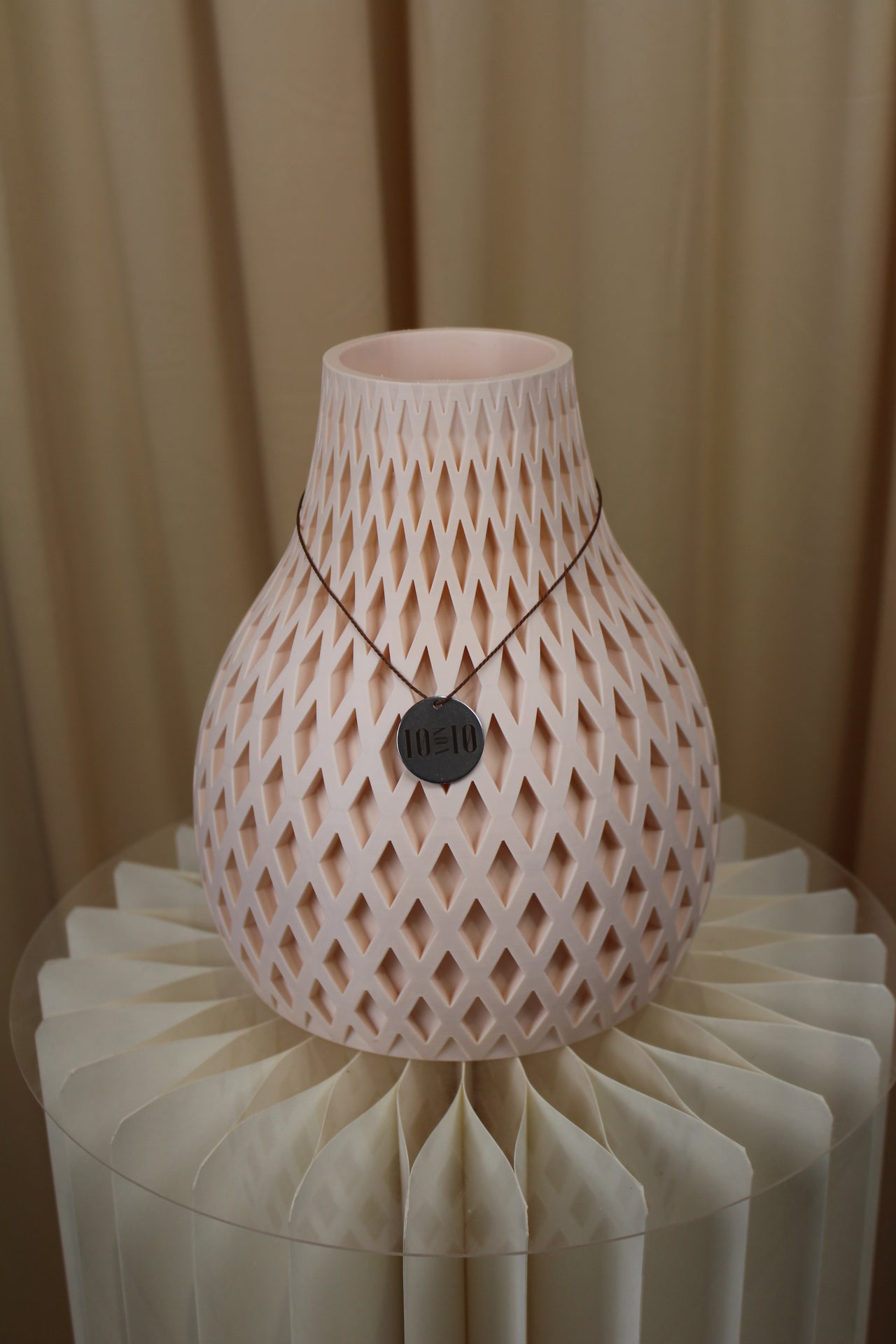 3D Druck Vase Born Rosa Creme Groß | Babakin & Mehrens - Zehn von Zehn