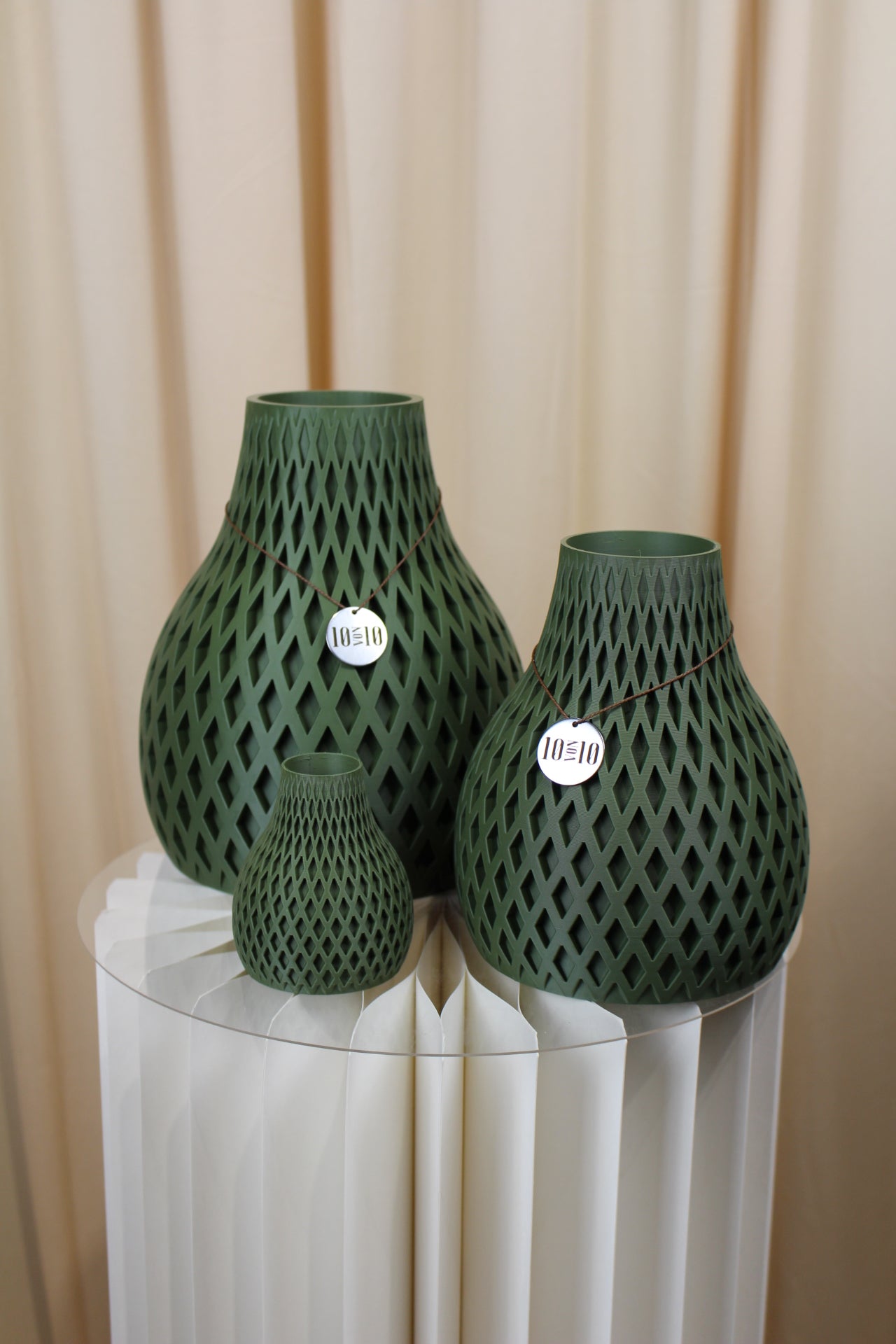 3D Druck Vase Born Grün Set | Babakin & Mehrens - Zehn von Zehn