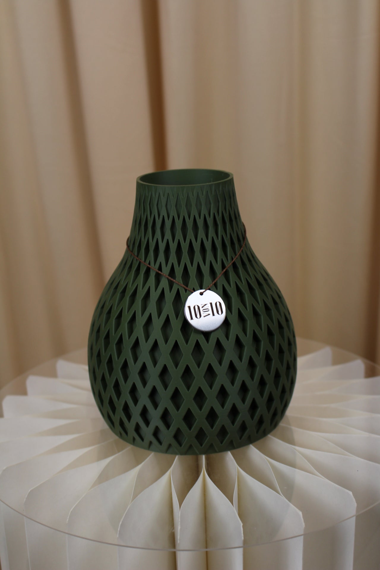 3D Druck Vase Born Grün Mittel | Babakin & Mehrens - Zehn von Zehn
