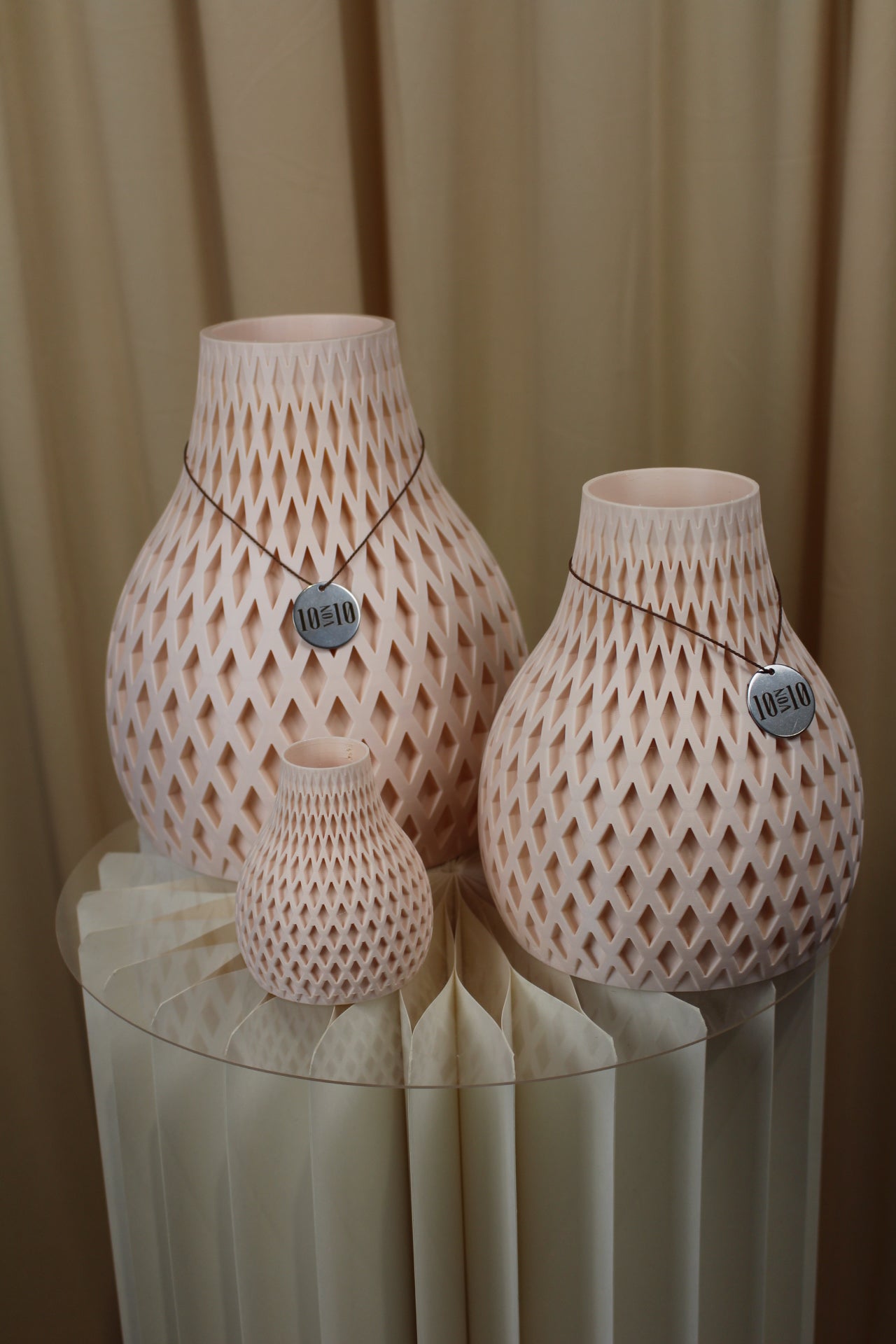 3D Druck Vase Born Rosa Creme Set | Babakin & Mehrens - Zehn von Zehn