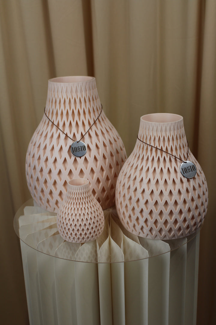 3D Druck Vase Born Rosa Creme Set | Babakin & Mehrens - Zehn von Zehn