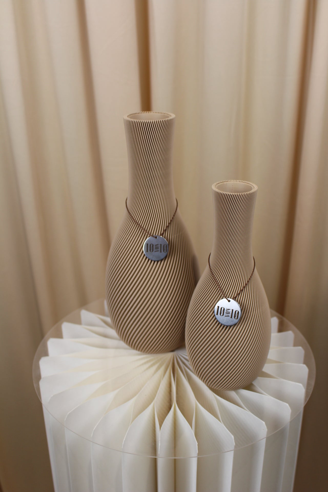 3D Druck Vase Seed Beige Set | Babakin & Mehrens - Zehn von Zehn