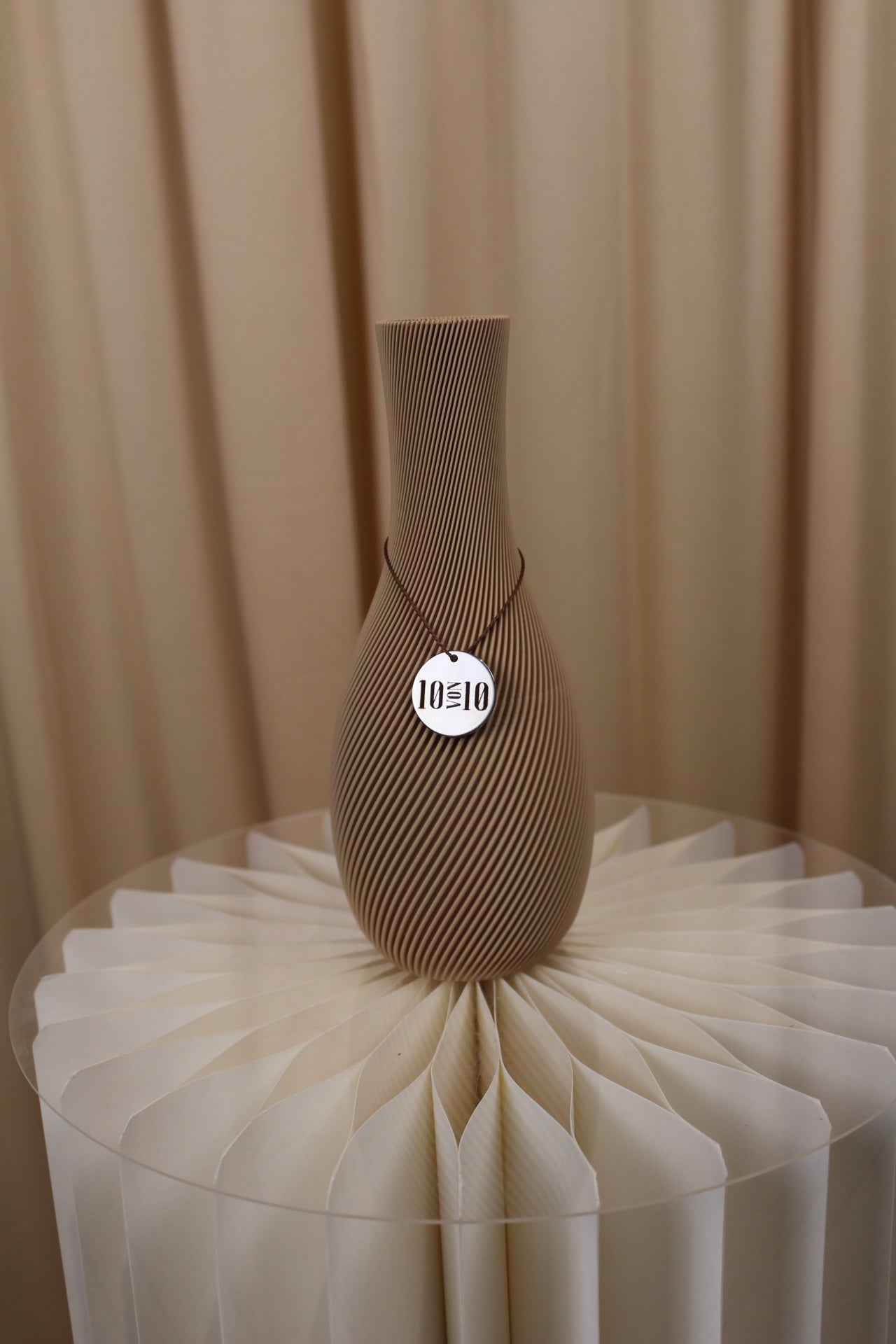 3D Druck Vase Seed Beige klein | Babakin & Mehrens - Zehn von Zehn