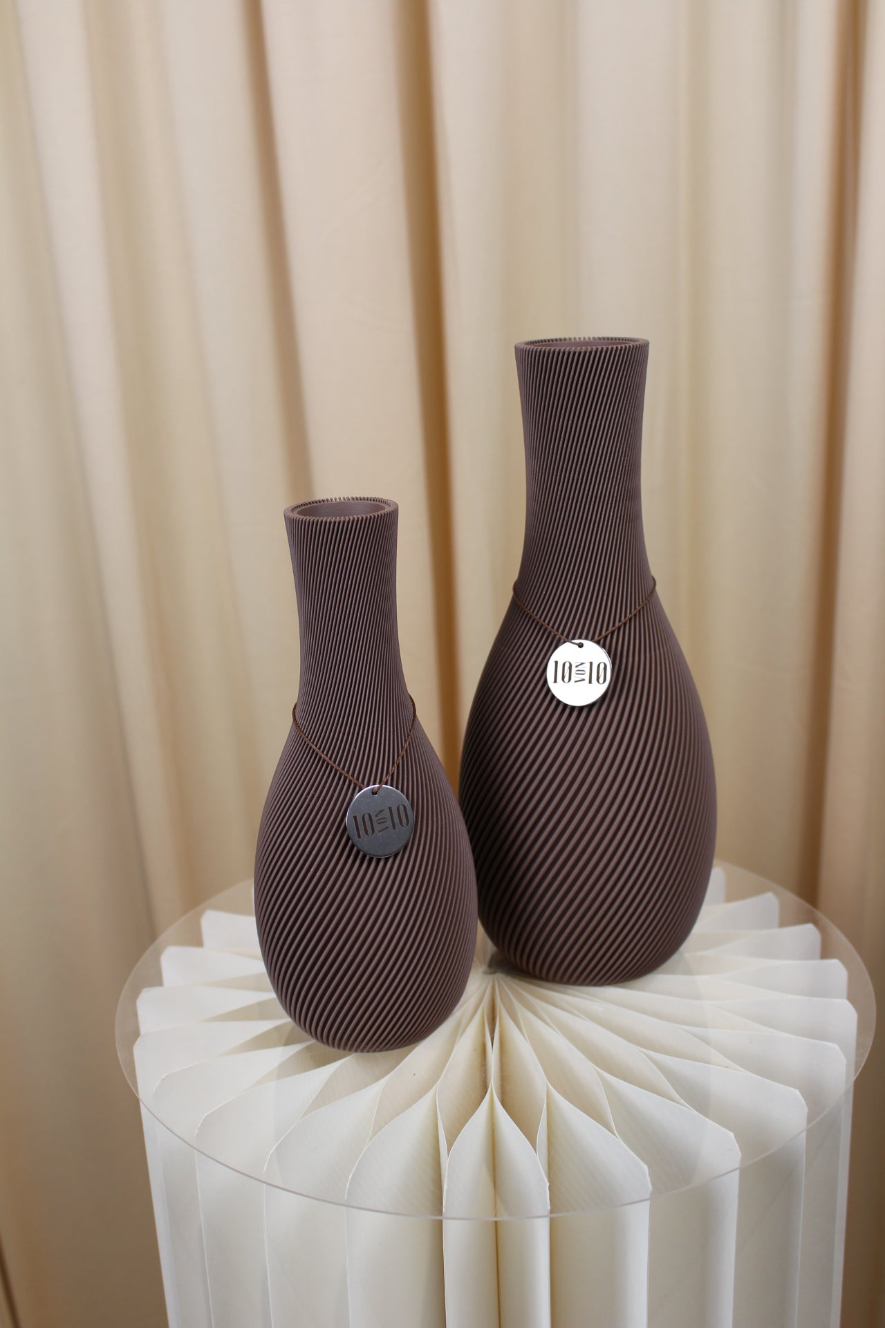 3D Druck Vase Seed Braun Set |  Babakin & Mehrens - Zehn von Zehn